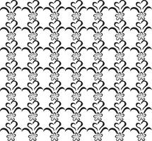 Geometric floral set of seamless patterns. White and black vector backgrounds. Simple illustrations.