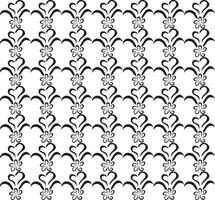 Geometric floral set of seamless patterns. White and black vector backgrounds. Simple illustrations.