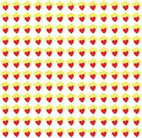 Vector seamless pattern. Simple repeating texture with chaotic hearts. Stylish hipster texture.