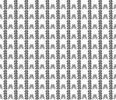 Geometric floral set of seamless patterns. White and black vector backgrounds. Simple illustrations.