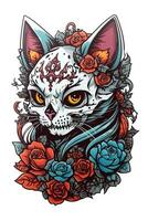 gato catrina mexicano fiesta dia Delaware muertos foto