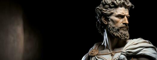mármol antiguo griego estatua dice el historia a real niños foto