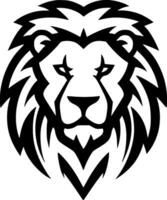 Lion, Black and White Vector illustration