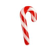 Candy cane isolated on white background photo