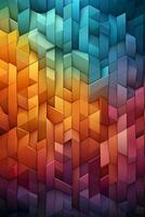 Ios style wallpaper rainbow colors wide lines. AI generative photo