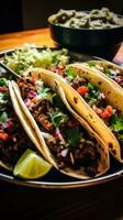 tacos - sabroso, picante, versátil, Perfecto para ninguna ocasión. foto