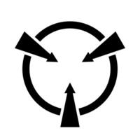 Circular Sign Static Device Symbol vector