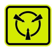 Circular Sign Static Device Symbol vector