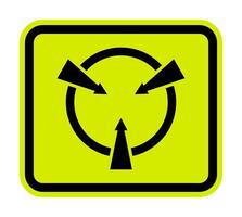 Circular Sign Static Device Symbol vector