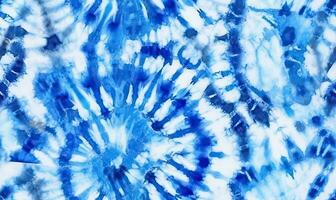 Watercolor indigo tie-dye wallpaper. Japanese coloring ornaments. For banner, postcard, book illustration. Created with generative AI tools photo