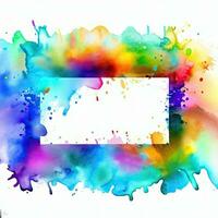 Abstract powder splatted background Freeze motion of color powder exploring generative AI photo