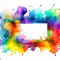 Abstract powder splatted background Freeze motion of color powder exploring photo