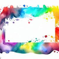 Abstract powder splatted background Freeze motion of color powder exploring photo