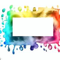 Abstract powder splatted background Freeze motion of color powder exploring generative AI photo