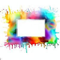 Abstract powder splatted background Freeze motion of color powder exploring photo