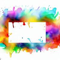 Abstract powder splatted background Freeze motion of color powder exploring photo