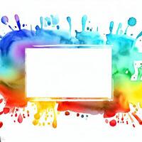 Abstract powder splatted background Freeze motion of color powder exploring photo