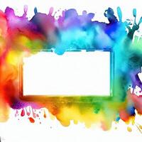 Abstract powder splatted background Freeze motion of color powder exploring photo