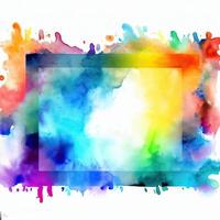 Abstract powder splatted background Freeze motion of color powder exploring photo