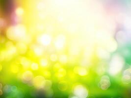 Shining defocused highlights in trees photo