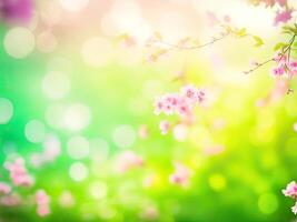 Shining defocused highlights in trees photo