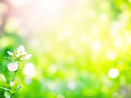 Shining defocused highlights in trees photo