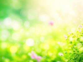 Shining defocused highlights in trees photo
