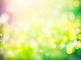Shining defocused highlights in trees photo