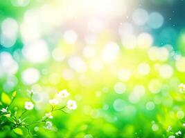 Shining defocused highlights in trees photo