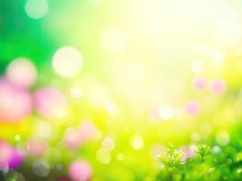 Shining defocused highlights in trees photo
