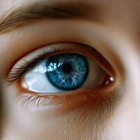 Close-up of woman's eye photo