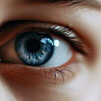 Close-up of woman's eye photo