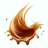 Coffee splash elements for your design on white background vector illustration Generative AI photo