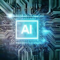 2d rendering Artificial Intelligence AI concep Generative AI photo