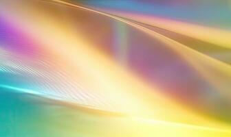 Abstract rainbow wave wallpaper. holographic background. For banner, postcard, book illustration. Created with generative AI tools photo