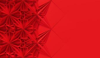 3d abstract geometrical background 3d render illustration photo