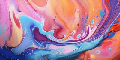 abstract painting background liquid marble color background photo