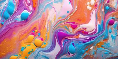 abstract painting background liquid marble color background photo