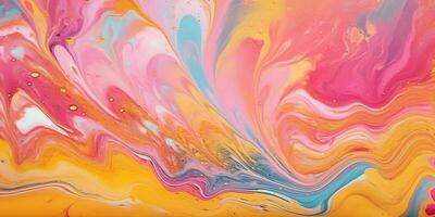 abstract painting background liquid marble color background photo