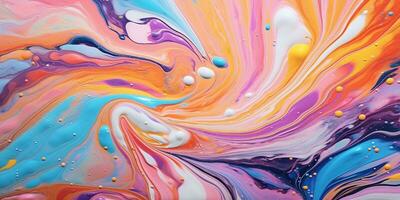 abstract painting background liquid marble color background photo