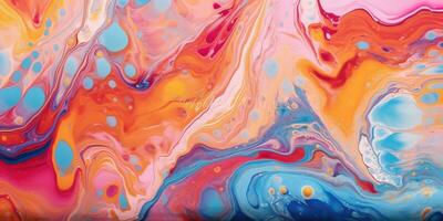 abstract painting background liquid marble color background photo