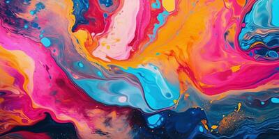 abstract painting background liquid marble color background photo