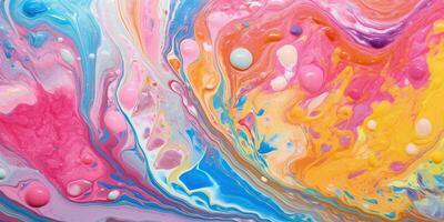 abstract painting background liquid marble color background photo