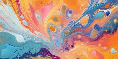 abstract painting background liquid marble color background photo