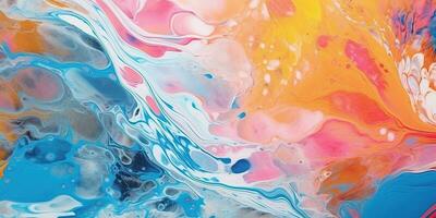 abstract painting background liquid marble color background photo