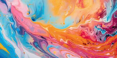abstract painting background liquid marble color background photo