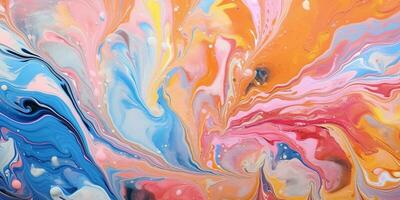 abstract painting background liquid marble color background photo