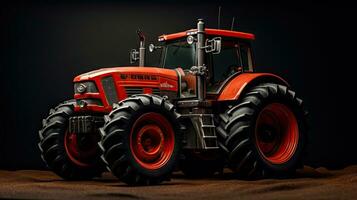 Close-up of an old tractor or tractor Farm photo