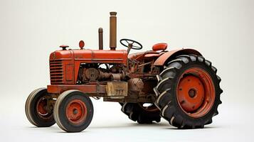 Close-up of an old tractor or tractor Farm photo