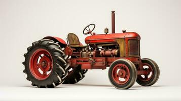 Close-up of an old tractor or tractor Farm photo